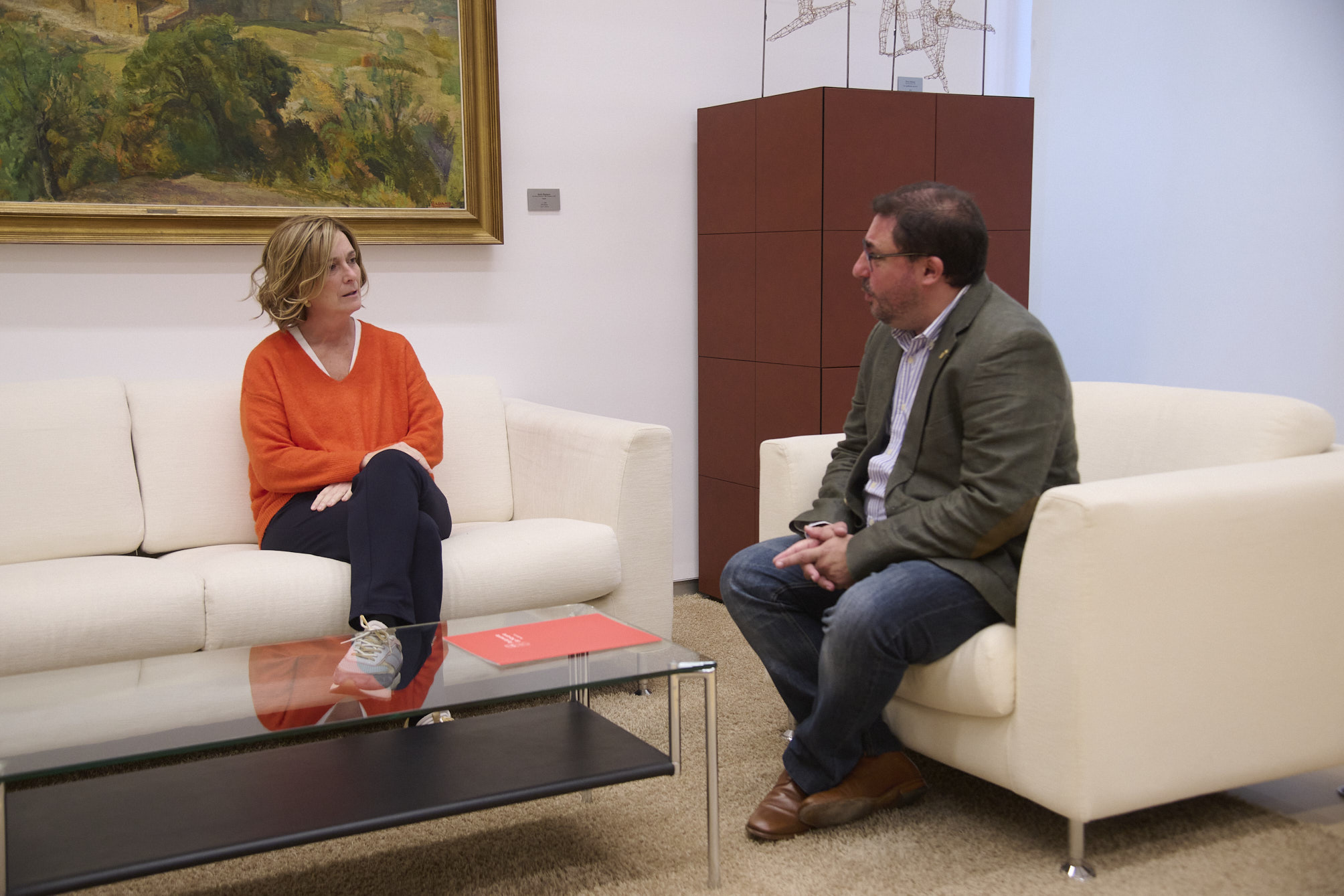 Recepción en el Parlamento de Navarra